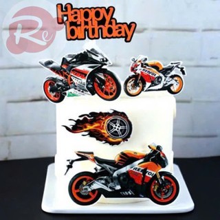 [SIÊU RẺ❤️] – SCG hình xe moto PKL - Trang trí bánh sinh nhật bánh kem