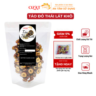 Táo đỏ thái lát sấy khô giúp ngủ ngon bồi bổ cơ thể 100G | OZAT FOOD