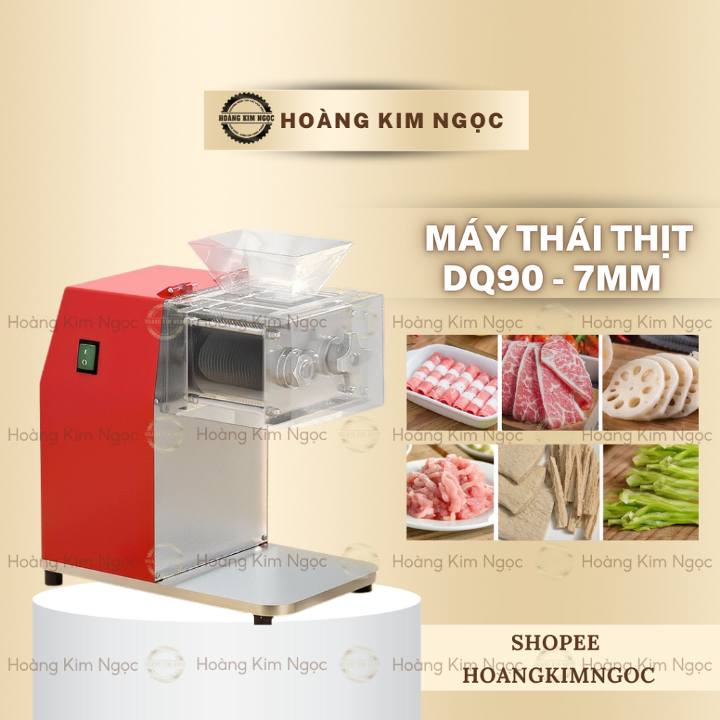 Máy Cắt Bì DQ 90 7mm , Máy Thái Bì Làm Nộm, Thịt Heo Thịt Gà Tươi Sống Hoàng Kim Ngọc