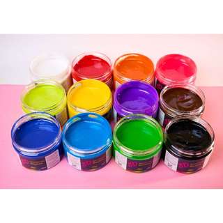 Màu vẽ 3D Acrylic hoa sen | Đóng gói 100ml | Vẽ trên nhiều chất liệu | Màu vẽ acrylic Hoa Sen
