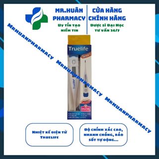 Nhiệt kế điện tử Truelife - Độ chính xác cao, nhanh chóng, tự động tắt, báo sốt tự động (>37.8°C)