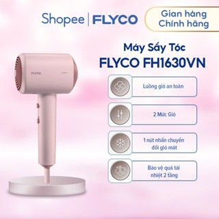 (New) Máy Sấy Tóc Ion Âm Flyco FH1630VN Công Suất Lớn 1600W Sấy Nóng và Mát Bảo Vệ Tóc - Chính Hãng