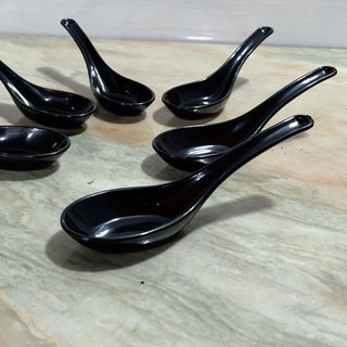 Thìa Phíp Melamine Chịu Nhiệt, Thìa Ăn Súp, Thìa Súp Ăn Phở, Ăn Chè Sang Trọng Nhựa Việt Nhật 2856