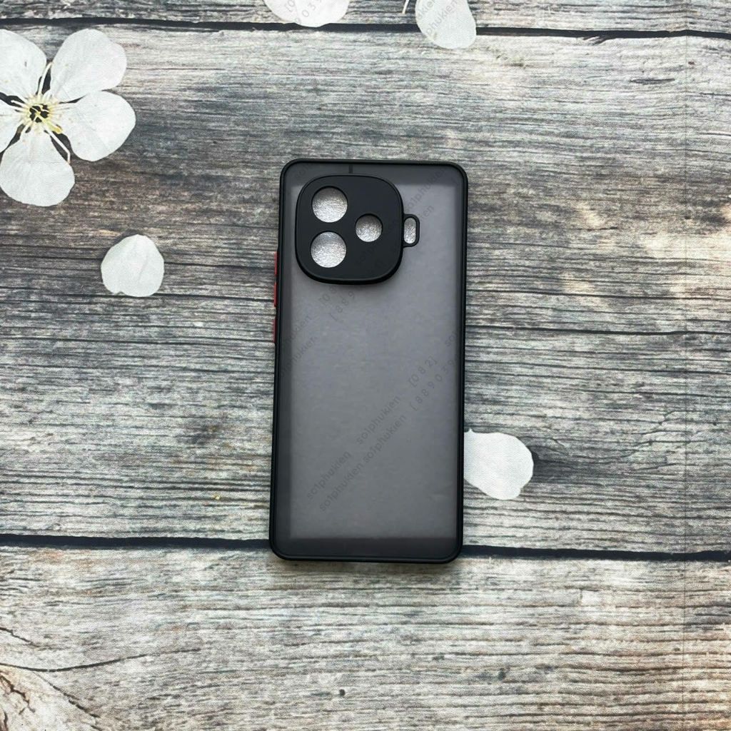 Ốp lưng Vivo Iqoo Z9 Turbo plus/ Z9 ( nội địa trung ) lưng nhám chống ố, chống bẩn, viền màu, bảo vệ camera toàn diện