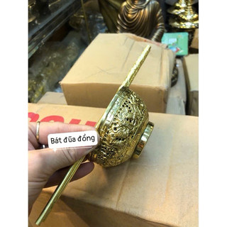 bát đũa thờ bằng đồng
