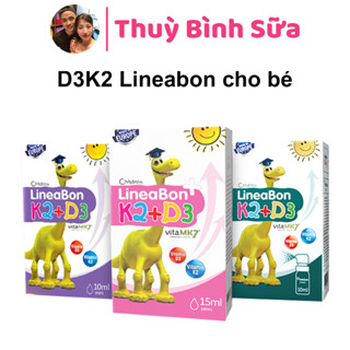 (Tặng kèm quà) LineaBon D3K2 Chính hãng tăng cường hấp thu Canxi phát triển chiều cao cho bé