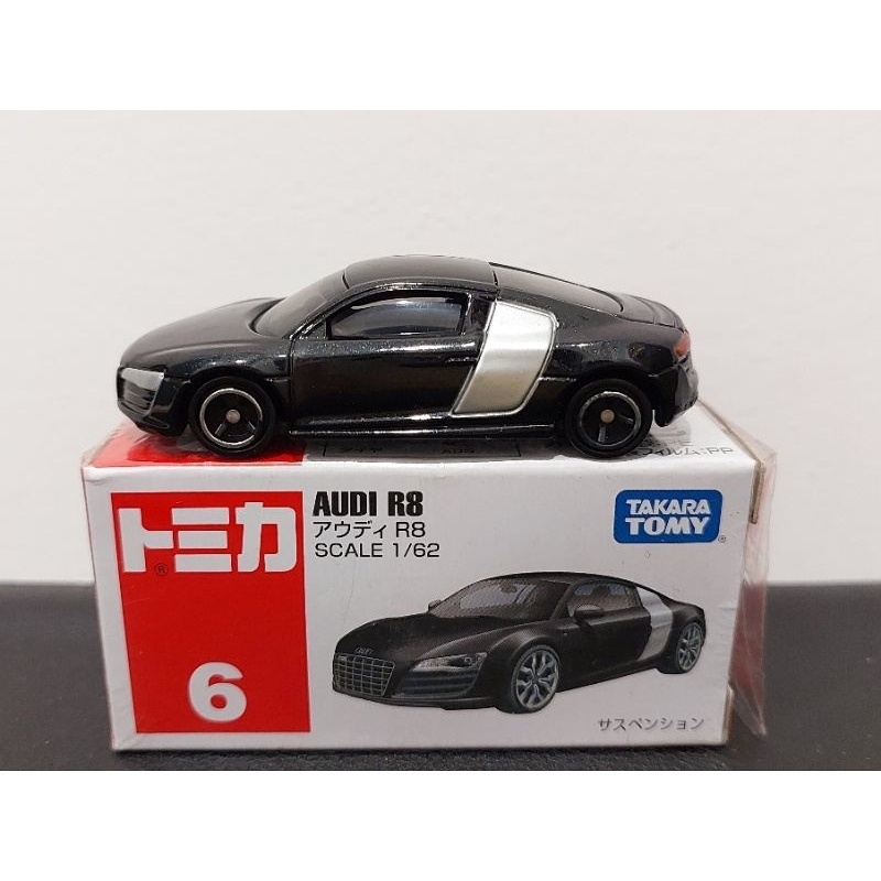 Xe mô hình Tomica No.6 Audi R8 (có hộp)  - Made in Vietnam