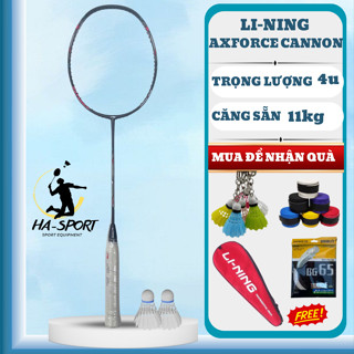Vợt cầu lông lining axforce cannon căng sẵn 11kg, siêu nhẹ, công thủ toàn diện,tặng bao đựng vợt, cuốn cán