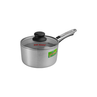 Nồi nhôm khuấy bột nắp kiếng Kim Hằng - 16cm