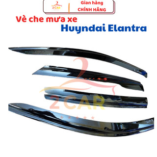 Vè che mưa xe Huyndai Elantra 2016 2017 2018 2019 2020 2021 2022 2023 2024- mẫu nhựa đen, Giá 1 bộ