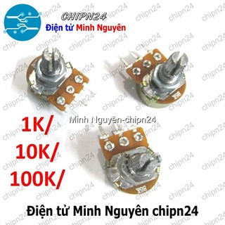 [3 chiếc] (F32) Biến trở Volume đơn (1K/10K/100K) - [Chọn Loại]