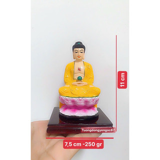 Tượng phật a di đà đỏ cao 11 cm ( 2 màu đỏ hoặc vàng )