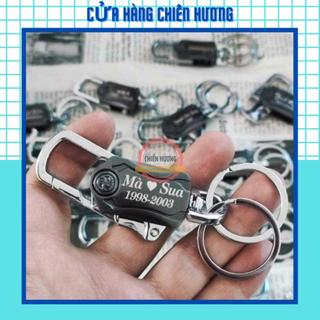 Móc chìa khóa spinner đa chức năng khắc tên theo yêu cầu