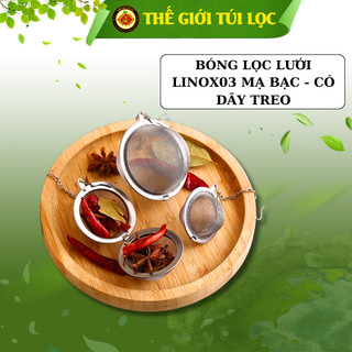 Bóng lọc lưới INOX304 PHUKIENTUILOC - Lọc trà chất liệu inox, có dây treo, Cứng - Bền - Không gỉ