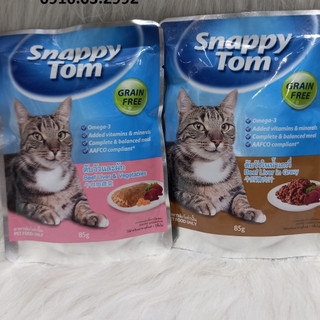 Pate Snappy Tom 85g, Pate cho mèo Snappy Tom