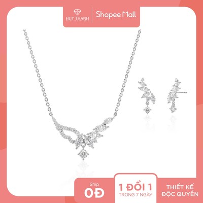 Bộ Trang Sức Vàng Tây 14K PTB375 Huy Thanh Jewelry