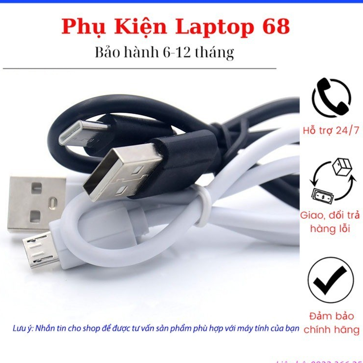 Cáp Sạc Android USB 2.0  Micro USB 25cm