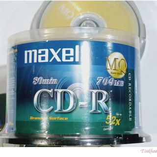 Đĩa trắng CD-R Maxel lốc 50 cái .