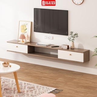 Kệ tivi treo tường ILUZI 2 ngăn tủ để đồ phong cách hiện đại tiết kiệm diện tích - GP188