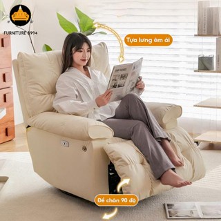 Ghế Sofa Đơn Thư Giản Ngả Điện Đọc Sách Báo, Ghế Làm Nail Mi Ngả Lưng Tùy Chỉnh