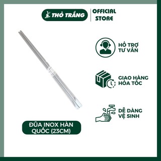 1 Đôi Đũa inox xuất sứ Hàn không gỉ cao cấp (23 cm)