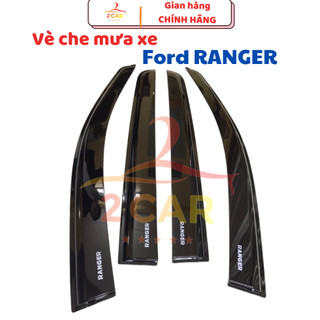 Vè che mưa xe Ford Ranger 2015- 2022, 2023,2024 nhựa đen thái dày cao cấp