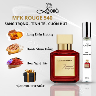   Auth - 10ml  Nước hoa unisex Leona Parfum MFK Rouge 540 hương thơm sang trọng tinh tế cuốn hút 