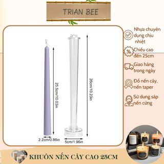 Khuôn nến cây, nhựa chịu nhiệt - dụng cụ làm nến Trian Bee