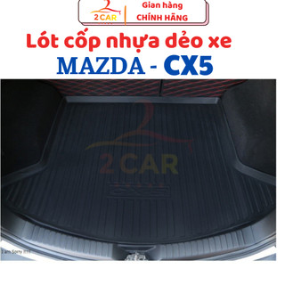 Lót cốp xe Mazda CX5, CX5 2014- 2018- 2019 - 2020- 2021- 2022- 2023- 2024 nhựa dẻo, không thấm nước, không mùi