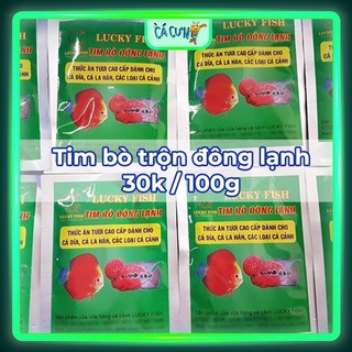 Thức ăn TIM BÒ - TRÙNG HUYẾT cho cá cảnh lên màu đẹp (HOẢ TỐC HCM)