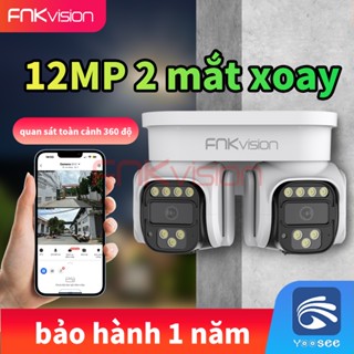 Fnkvision CAMERA WIFI 2 MẮT CÙNG XOAY 360 YOOSEE 12MP - SIÊU ZOOM - ĐẦY ĐỦ TÍNH NĂNG THÔNG MINH - BẢO HÀNH 1 NĂM