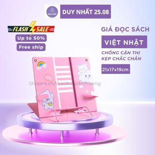 Giá đọc sách hokori Việt Nhật 5963 - Giá đỡ điện thoại, máy tính bảng đa năng (GDS02) - Kệ kẹp sách loại 1