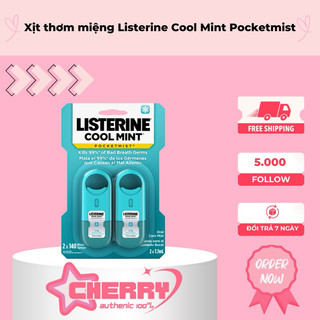 Chai Xịt Thơm Miệng Listerine Pocketmist CoolMint/FreshBrust (7,7ml)