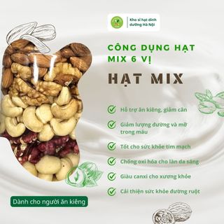 Hạt mix 6 hạt dinh dưỡng hộp 500gr