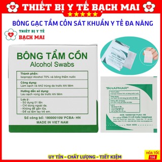 Bông Tẩm Cồn TANAPHAR 100 PCS
