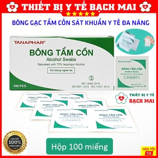 Bông Tẩm Cồn TANAPHAR 100 PCS