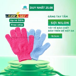 Găng tay tắm tẩy tế bào chết chống trượt dưỡng ẩm cho da khi tắm - 1 Chiếc (GTT01)