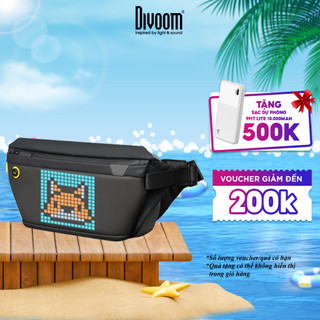 Túi đeo chéo Divoom Pixoo Slingbag hiển thị màn hình Led, tích hợp app Divoom