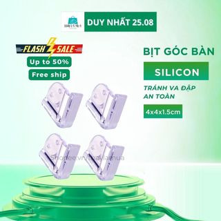 Miếng Bịt Góc Bàn, Bọc Cạnh Bàn Silicon Tránh Va Đập - An Toàn Cho Bé Và Người Già Hình Mặt Cười (BGMC02)