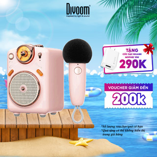 Loa Bluetooth Divoom Fairy-Ok công suất 10W kết hợp micro karaoke đa năng