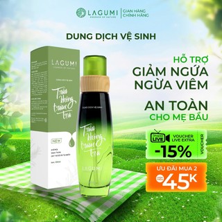 Dung Dịch Vệ Sinh Phụ Nữ Lagumi Trầu Không Tràm Trà Giúp Khử Mùi, Giảm Ngứa An Toàn Cho Cả Mẹ Bầu 100ml