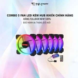 Combo 5 Fan Led RGB HF300 + Tặng Bộ Hub...