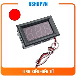 Đồng hồ đo điện áp 3 dây 0-30VDC Có bảo vệ ngược cực, đo được điện áp 0V khi dùng nguồn nuôi riêng