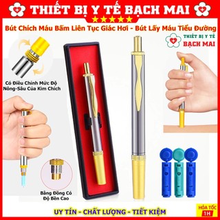 BÚT CHÍCH MÁU LIÊN TỤC CAO CẤP Dùng Lấy Máu Đo Đường Huyết, Giác Hơi