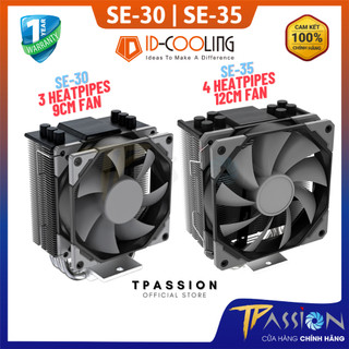  Tản nhiệt khí CPU ID-Cooling SE-35   SE-30 PWM   LED RGB AUTO TRẮNG   SE-40 - Chính hãng SE30 SE35 SE-214 XT LGA 1700 