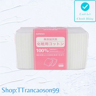 Hộp Bông tẩy trang Miniso Nhật Bản-1000 miếng