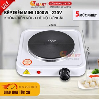 [Freeship] Bếp Điện Mini 1000W Không Kén Nồi, Bếp Điện Mini Pha Cafe, Trà, Nấu Nước, Hơ Lá Trầu - BẢO HÀNH 1 ĐỔI 1