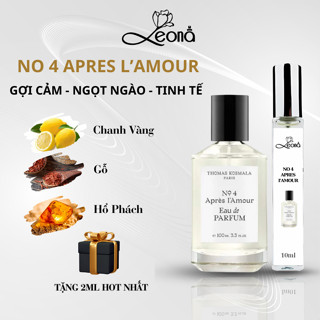   Auth - 10ml  Nước hoa nam Leona Parfum No 4 Apres L'Amour hương thơm gợi cảm ngọt ngào tinh tế 