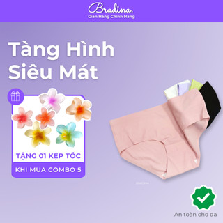  COMBO 5 Quần Lót Nữ Bradina Super Cool Su Lạnh Không Viền, Thấm Hút Mồ Hôi QLS2 (Freesize dưới 55 kg)