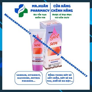 Kem Gót Sen Thái Dương 20g - Dùng trong nứt nẻ gót chân, nứt nẻ da chân tay, khô nẻ da mặt